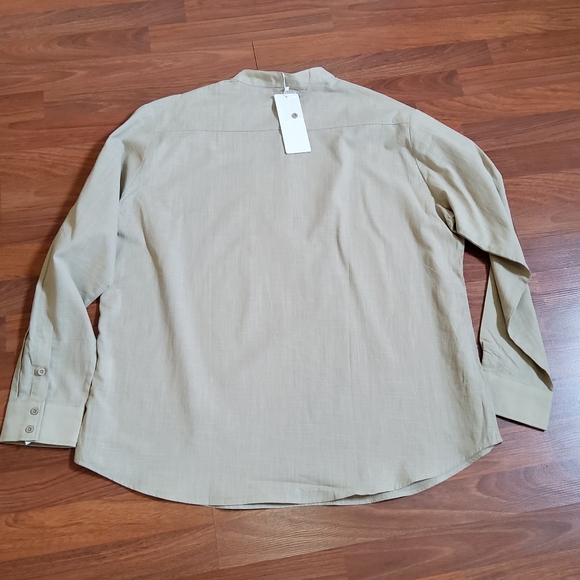 COOFANDY Button Up Henley Long Sleeve Shirt XXL New - Picture 3 of 6